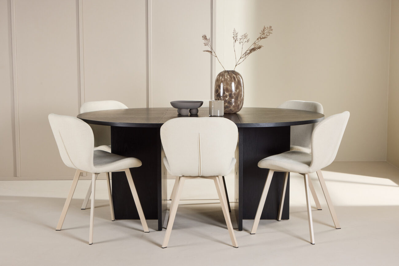 Strada, Lilja – Ensemble repas ovale – Noir