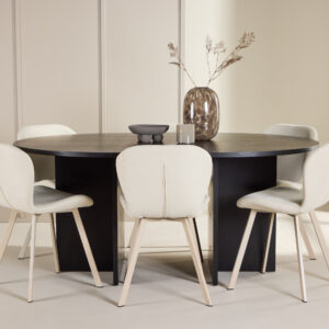 Strada, Lilja – Ensemble repas ovale – Noir