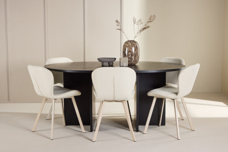 Strada, Lilja – Ensemble repas ovale – Noir