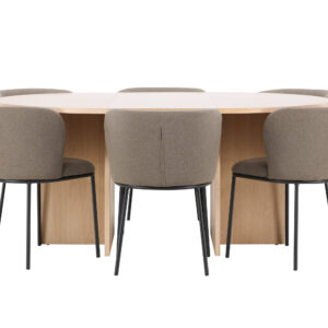 Strada, Edina – Ensemble repas ovale – Blanchi