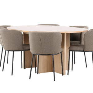 Strada, Edina – Ensemble repas ovale – Blanchi