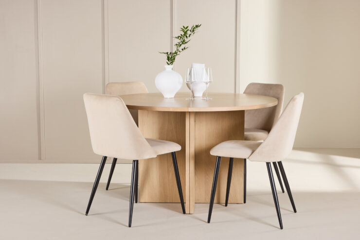 Strada, Night – Ensemble repas ovale – Blanchi