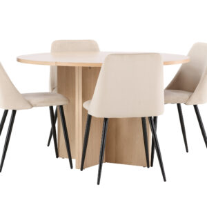 Strada, Night – Ensemble repas ovale – Blanchi