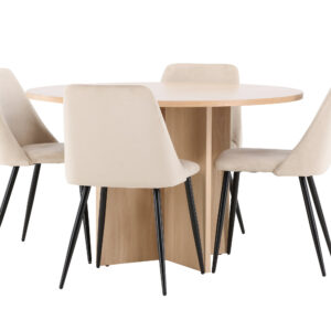 Strada, Night – Ensemble repas ovale – Blanchi