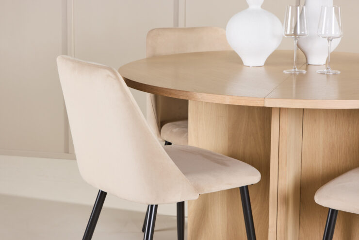 Strada, Night – Ensemble repas ovale – Blanchi