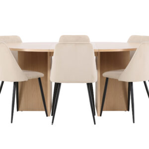 Strada, Night – Ensemble repas ovale – Blanchi