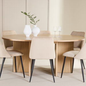 Strada, Night – Ensemble repas ovale – Blanchi