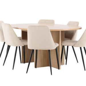 Strada, Night – Ensemble repas ovale – Blanchi