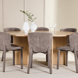 Strada, Astoria – Ensemble repas ovale – Blanchi
