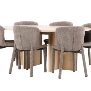 Strada, Astoria – Ensemble repas ovale – Blanchi