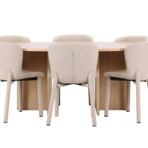 Strada, Astoria – Ensemble repas ovale – Blanchi