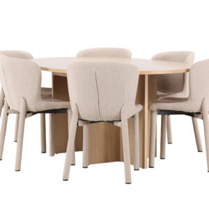 Strada, Astoria – Ensemble repas ovale – Blanchi
