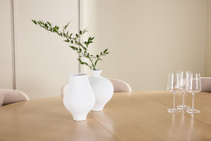 Strada, Astoria – Ensemble repas ovale – Blanchi