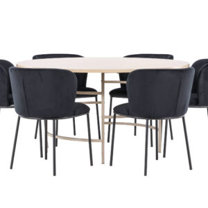 Copenhagen, Edina – Ensemble repas rond – Blanchi