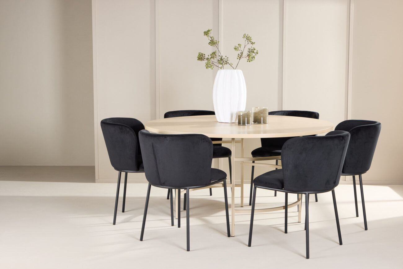 Copenhagen, Edina – Ensemble repas rond – Blanchi