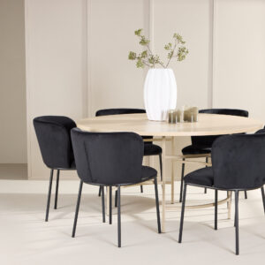 Copenhagen, Edina – Ensemble repas rond – Blanchi