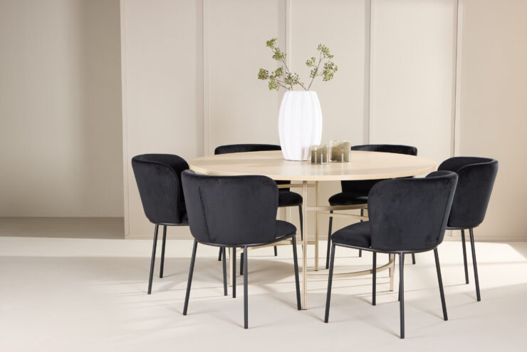 Copenhagen, Edina – Ensemble repas rond – Blanchi