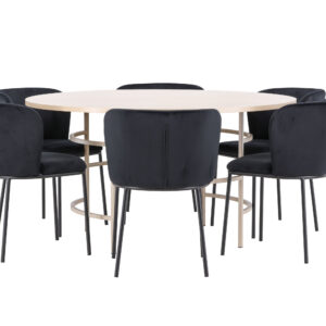 Copenhagen, Edina – Ensemble repas rond – Blanchi