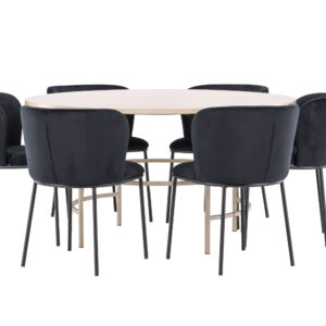 Copenhagen, Edina – Ensemble repas rond – Blanchi