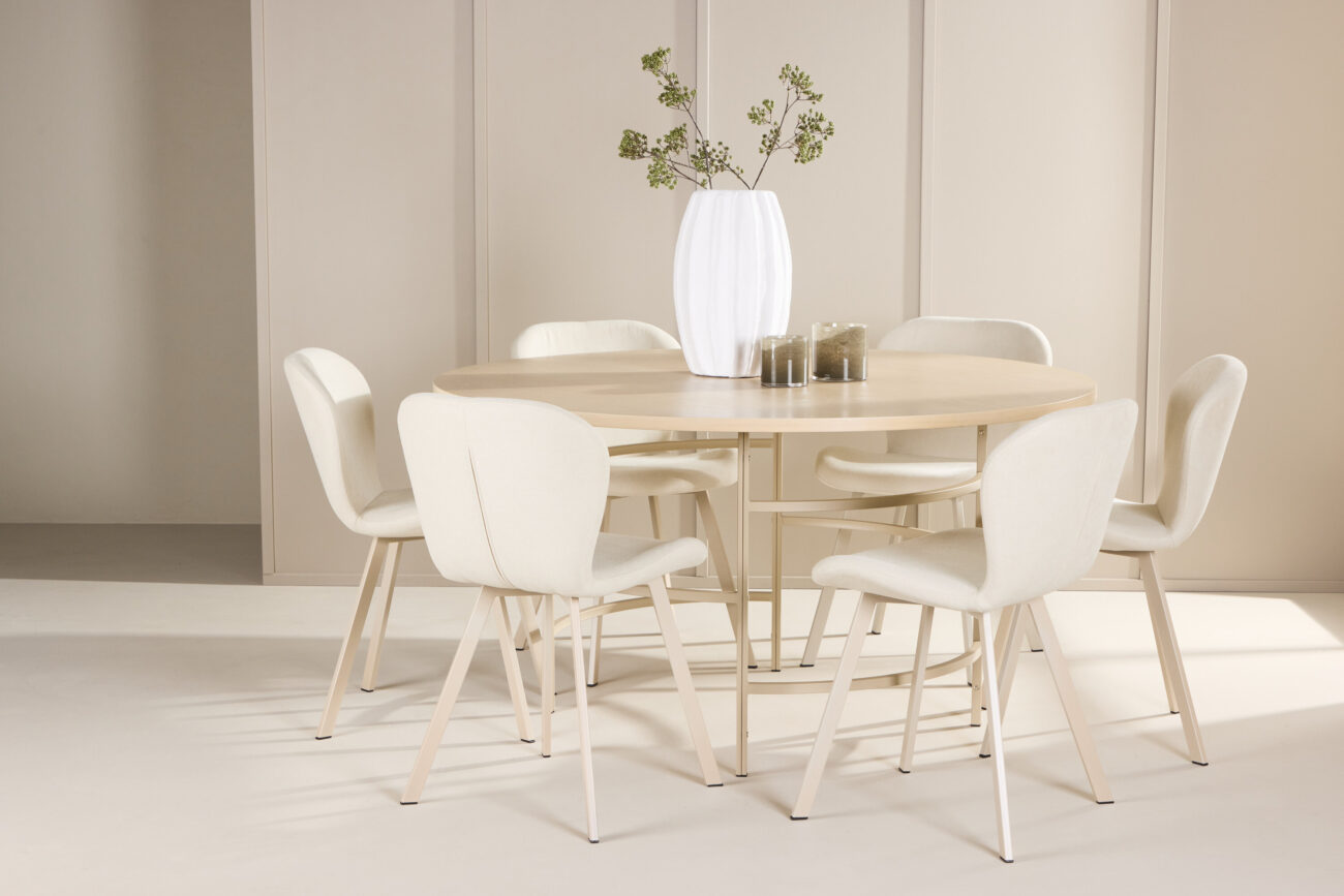 Copenhagen, Lilja – Ensemble repas rond – Blanchi