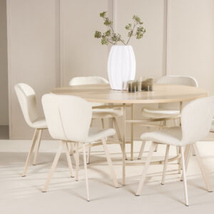 Copenhagen, Lilja – Ensemble repas rond – Blanchi