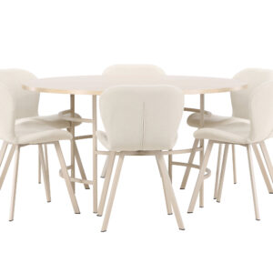 Copenhagen, Lilja – Ensemble repas rond – Blanchi