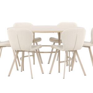 Copenhagen, Lilja – Ensemble repas rond – Blanchi