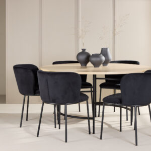 Copenhagen, Edina – Ensemble repas rond – Blanchi