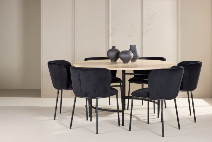 Copenhagen, Edina – Ensemble repas rond – Blanchi