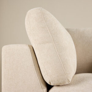 Salerno – Canapé d&rsquo;angle – Beige, Noir