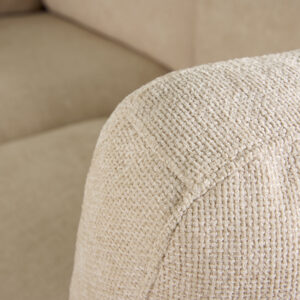 Salerno – Canapé d&rsquo;angle – Beige, Noir