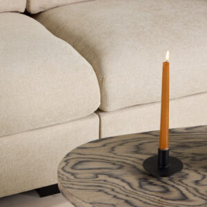 Salerno – Canapé 3 places – Beige, Noir