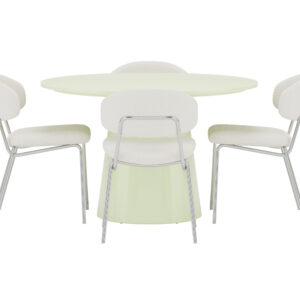 Lanzo, Chico – Ensemble repas rond – Vert clair