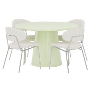 Lanzo, Chico – Ensemble repas rond – Vert clair