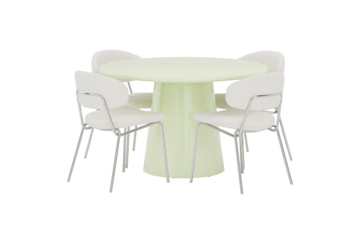 Lanzo, Chico – Ensemble repas rond – Vert clair