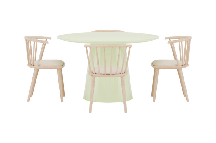 Lanzo, Bobby – Ensemble repas rond – Vert clair