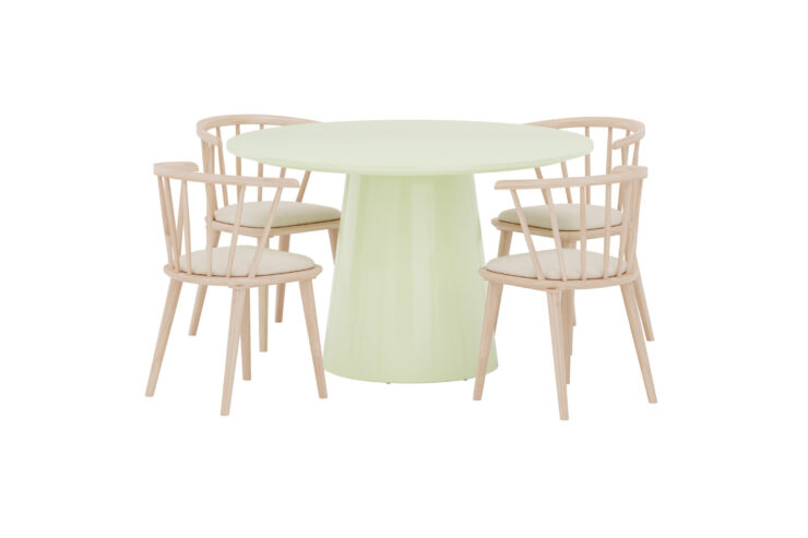 Lanzo, Bobby – Ensemble repas rond – Vert clair
