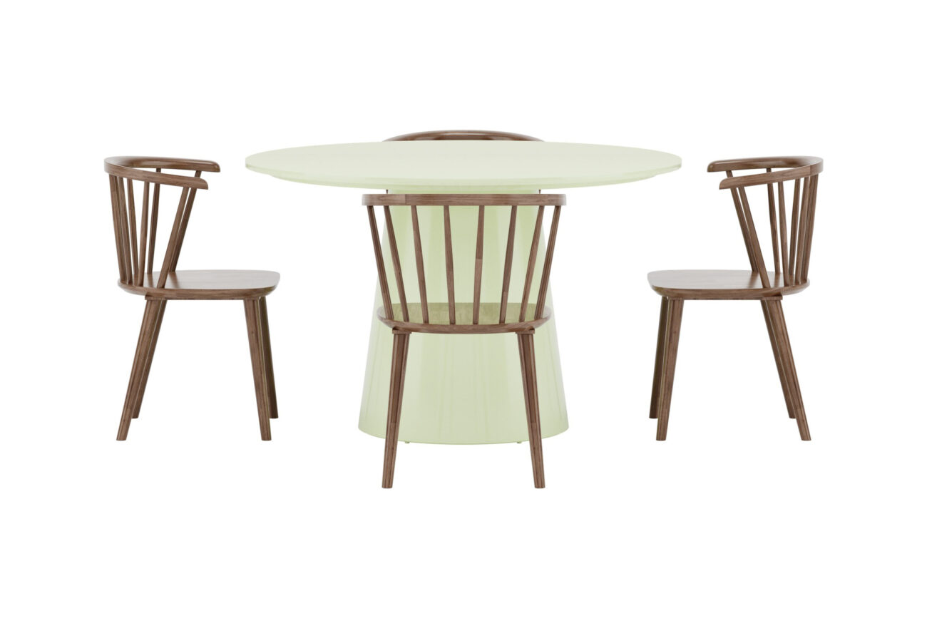 Lanzo, Bobby – Ensemble repas rond – Vert clair