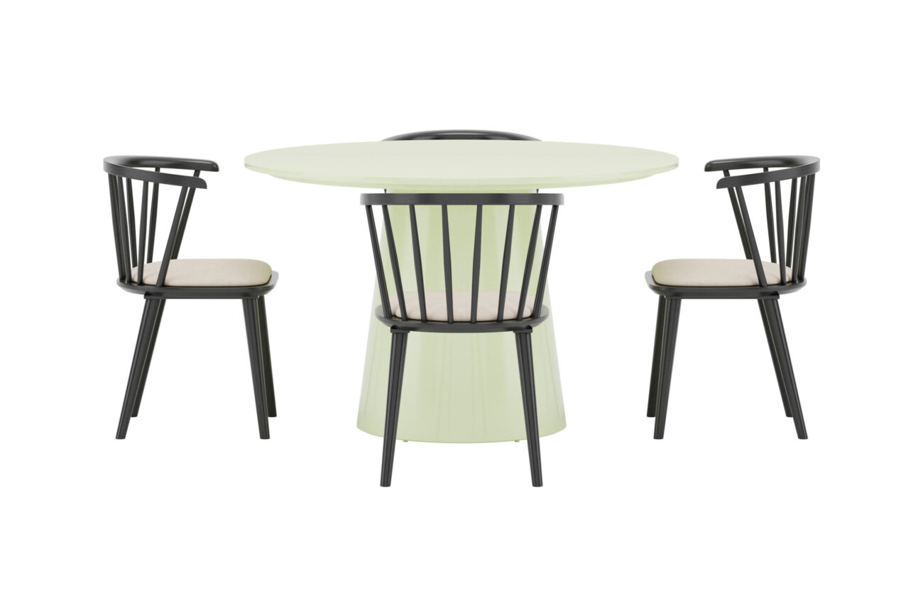 Lanzo, Bobby – Ensemble repas rond – Vert clair