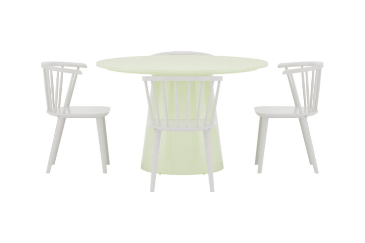 Lanzo, Bobby – Ensemble repas rond – Vert clair