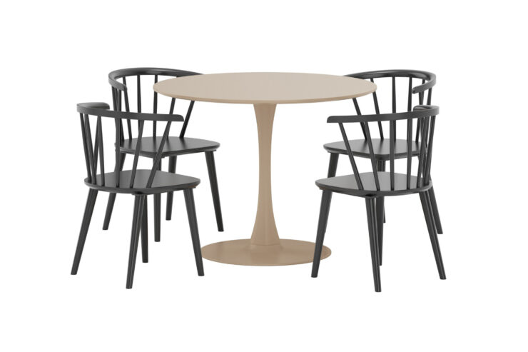 Glade, Bobby – Ensemble repas rond – Beige