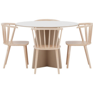 Bootcut, Bobby – Ensemble repas rond – Beige