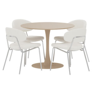Glade, Chico – Ensemble repas rond – Beige