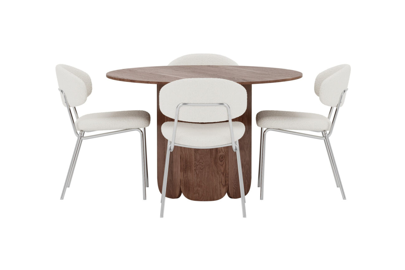 Tekla, Chico – Ensemble repas rond – Moka