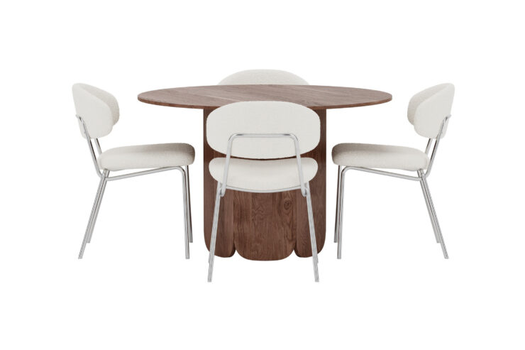 Tekla, Chico – Ensemble repas rond – Moka