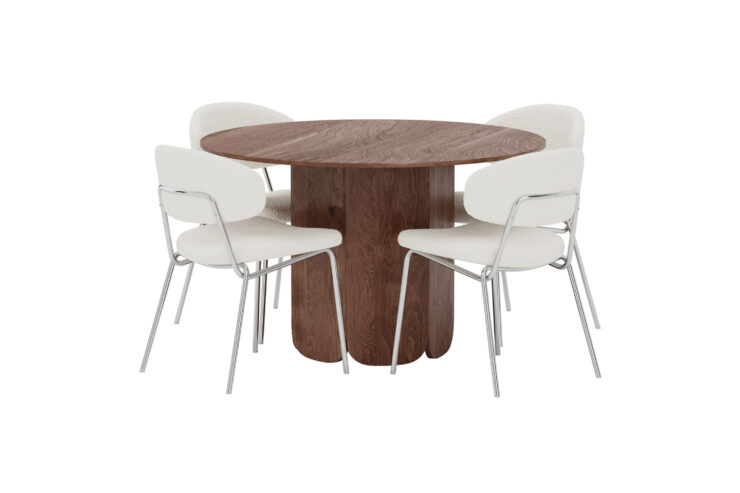 Tekla, Chico – Ensemble repas rond – Moka