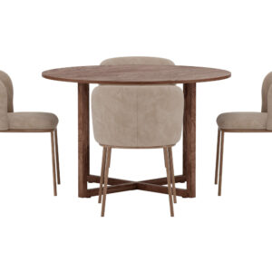 Durango, Edina – Ensemble repas rond – Noyer
