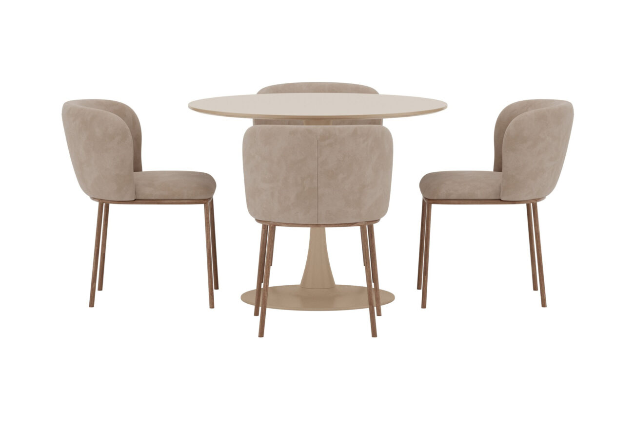 Glade, Edina – Ensemble repas rond – Beige