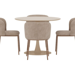 Glade, Edina – Ensemble repas rond – Beige