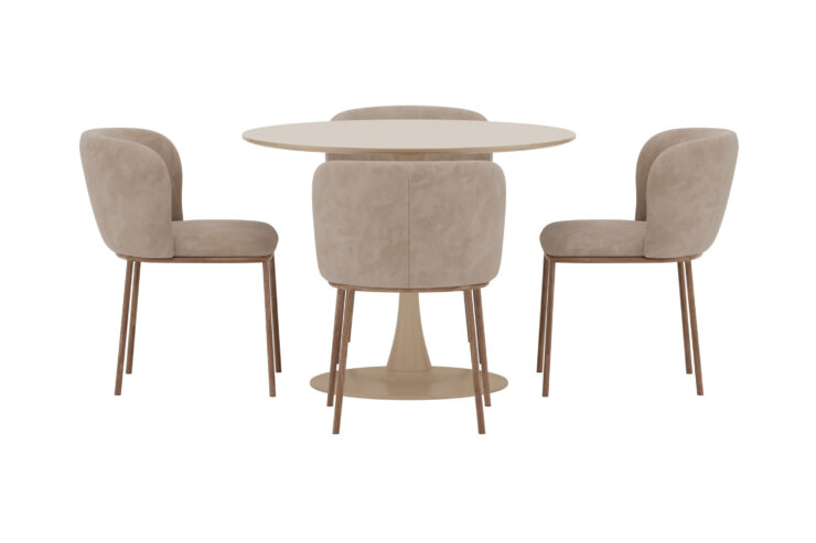 Glade, Edina – Ensemble repas rond – Beige